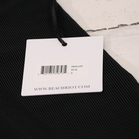 Beach Riot Core Collection Ribbed Bike Short Black Small NEW - Picture 5 of 7